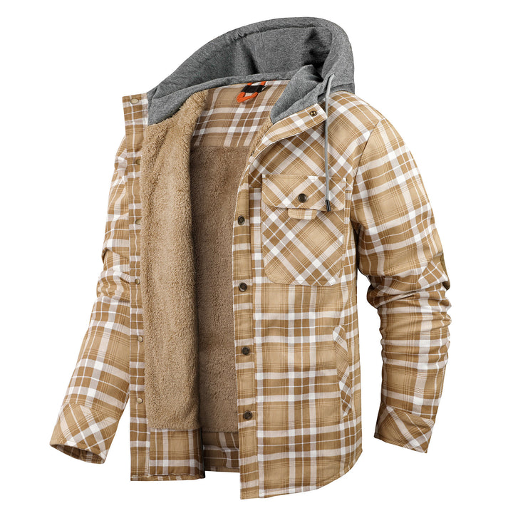 Herren Flanelljacke mit weichem Futter Aliams
