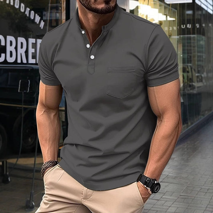 Herren Poloshirt mit modernem Kragen Aliams