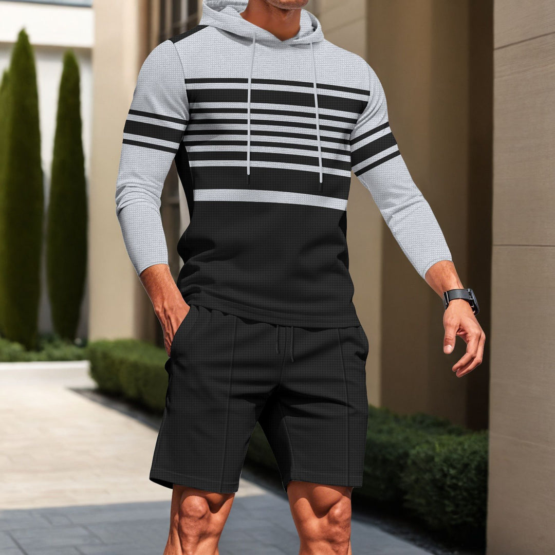 Herren Sportliches Kapuzenshirt mit strukturiertem Material und modernen Linien Aliams