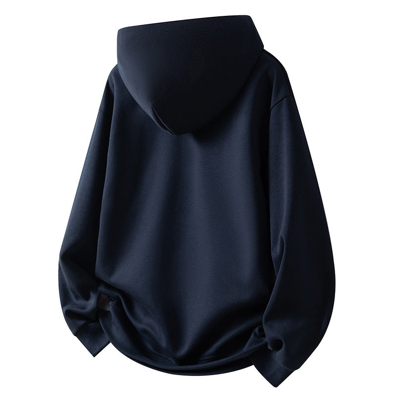 Herren Sportliches Fleece-Hoodie mit halbem Reißverschluss Aliams