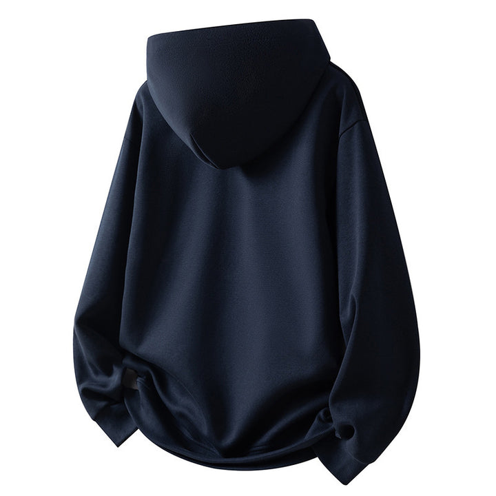 Herren Sportliches Fleece-Hoodie mit halbem Reißverschluss Aliams