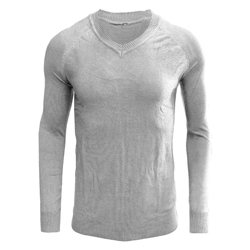 Herren eleganter V-Ausschnitt Pullover aus weichem Strick Aliams