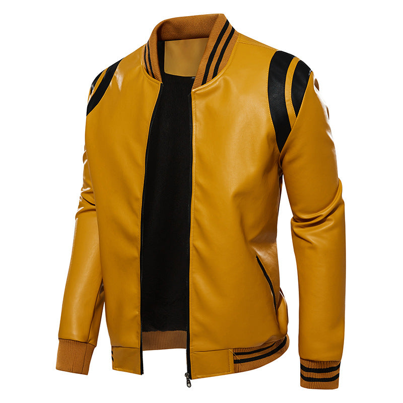 Herren sportliche Bomberjacke mit strukturiertem Design und seitlichen Eingrifftaschen Aliams