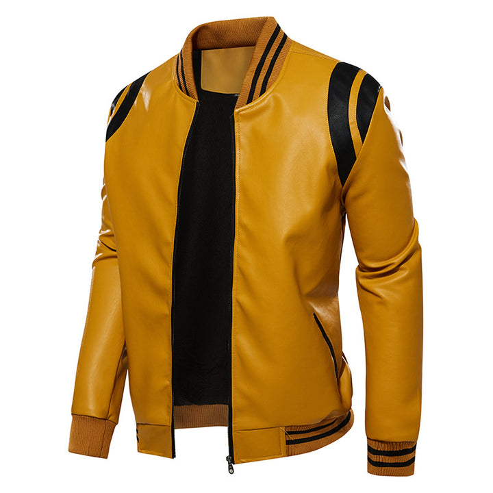 Herren sportliche Bomberjacke mit strukturiertem Design und seitlichen Eingrifftaschen Aliams