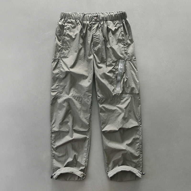 Herren Funktionshose mit elastischem Bund und seitlichen Reißverschlusstaschen Aliams