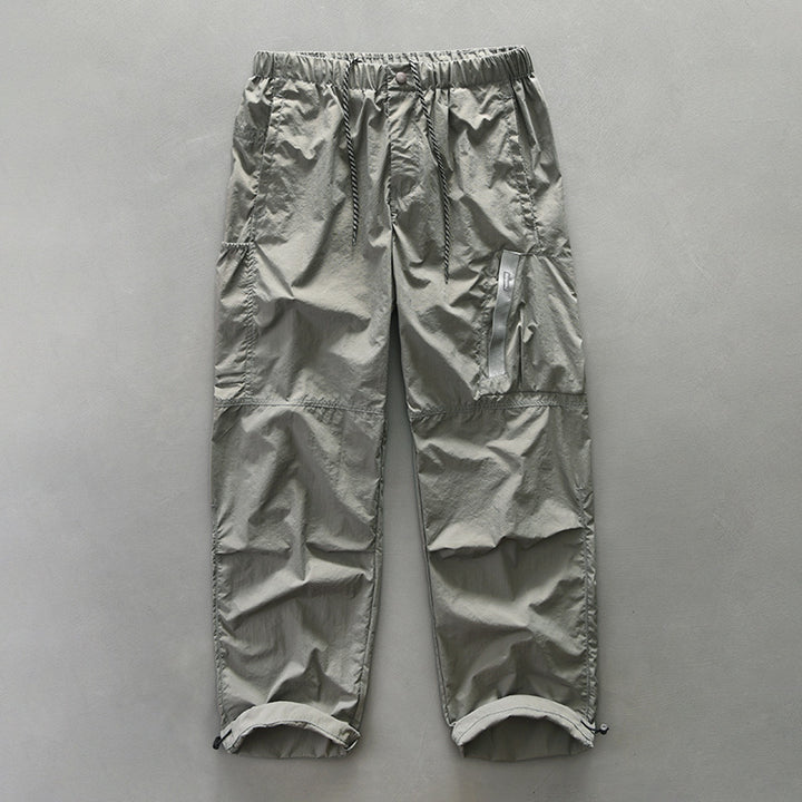 Herren Funktionshose mit elastischem Bund und seitlichen Reißverschlusstaschen Aliams