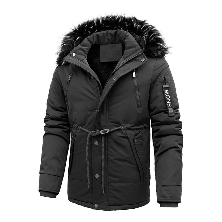 Herren isolierte Funktionsjacke mit abnehmbarer Kapuze Aliams