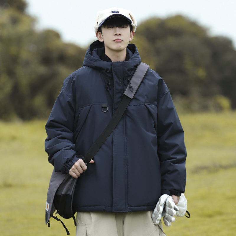 Herren technische Winterjacke mit verstellbarem Kapuzenkragen Aliams