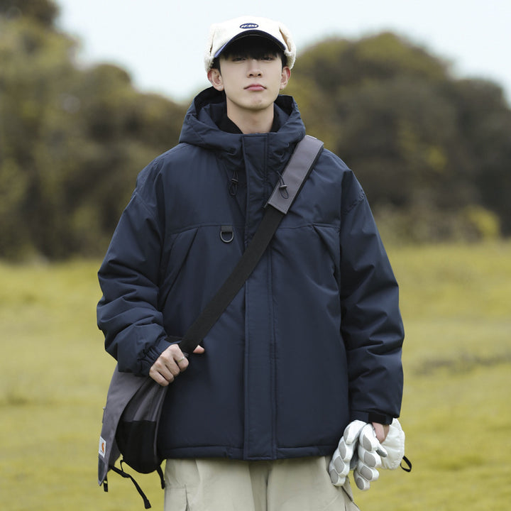 Herren technische Winterjacke mit verstellbarem Kapuzenkragen Aliams