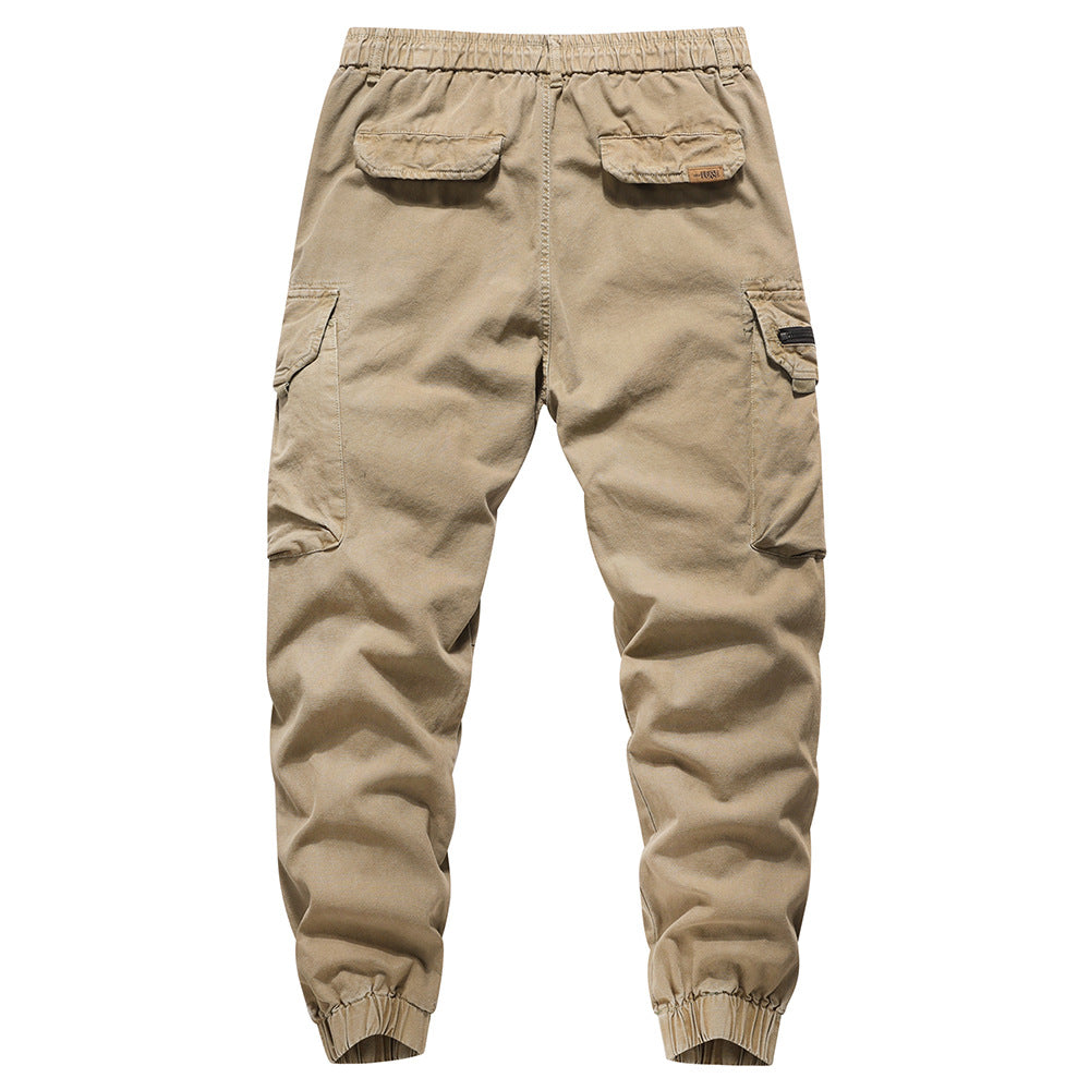 Herren Cargo-Hose mit elastischem Bund und mehreren praktischen Taschen Aliams