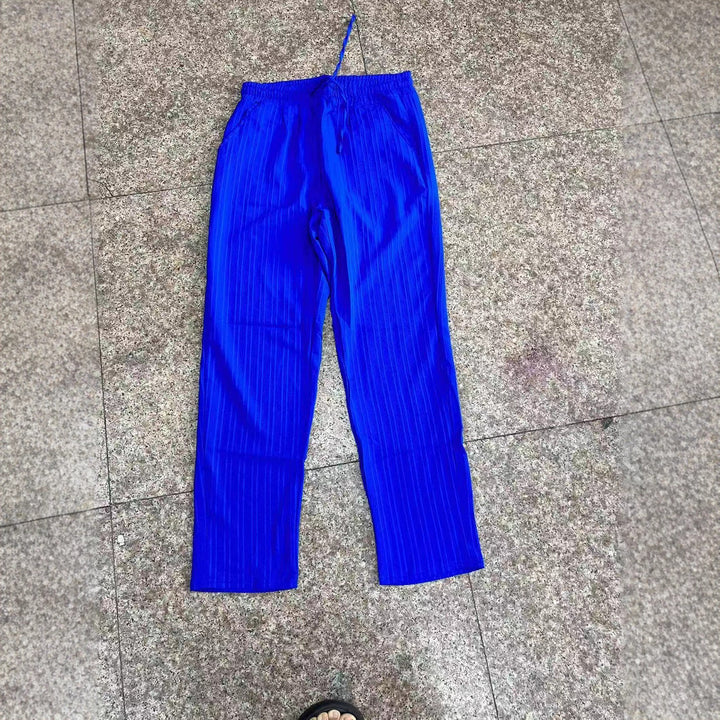 Herren Stylisches Kurzarm Gestreiftes Lounge-Set Aliams