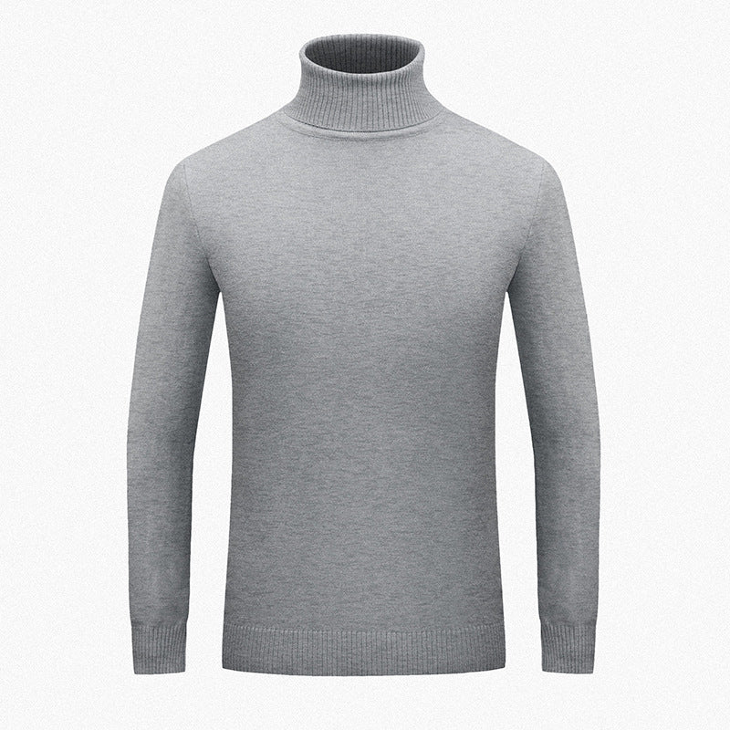 Herren Eleganter Rollkragenpullover aus feiner Wolle Aliams