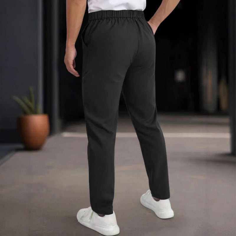 Herren stylische Slim-Fit Anzughose mit plissiertem Design Aliams