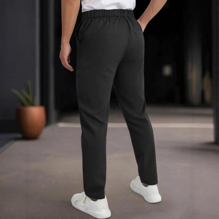 Herren stylische Slim-Fit Anzughose mit plissiertem Design Aliams