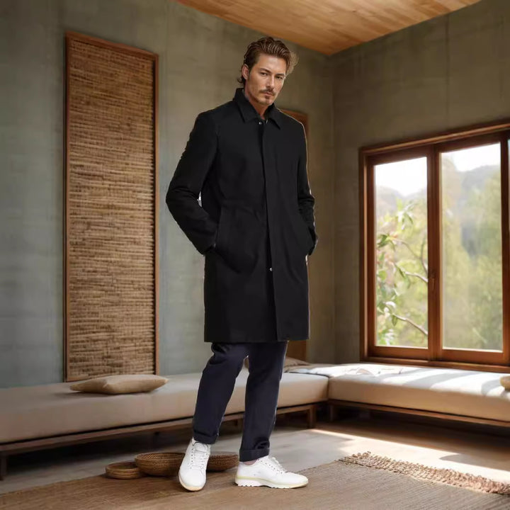 Herren eleganter Übergangsmantel Aliams