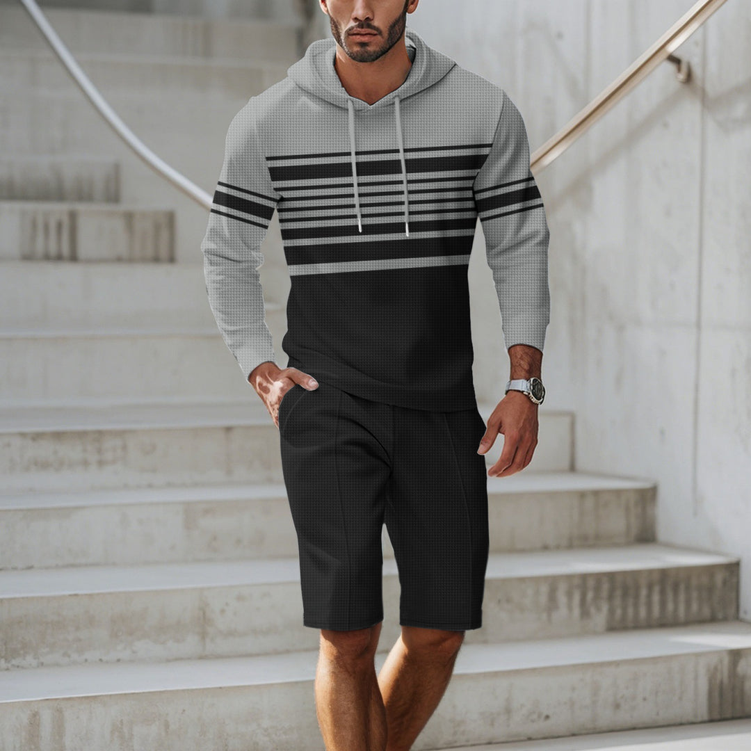 Herren Sportliches Kapuzenshirt mit strukturiertem Material und modernen Linien Aliams