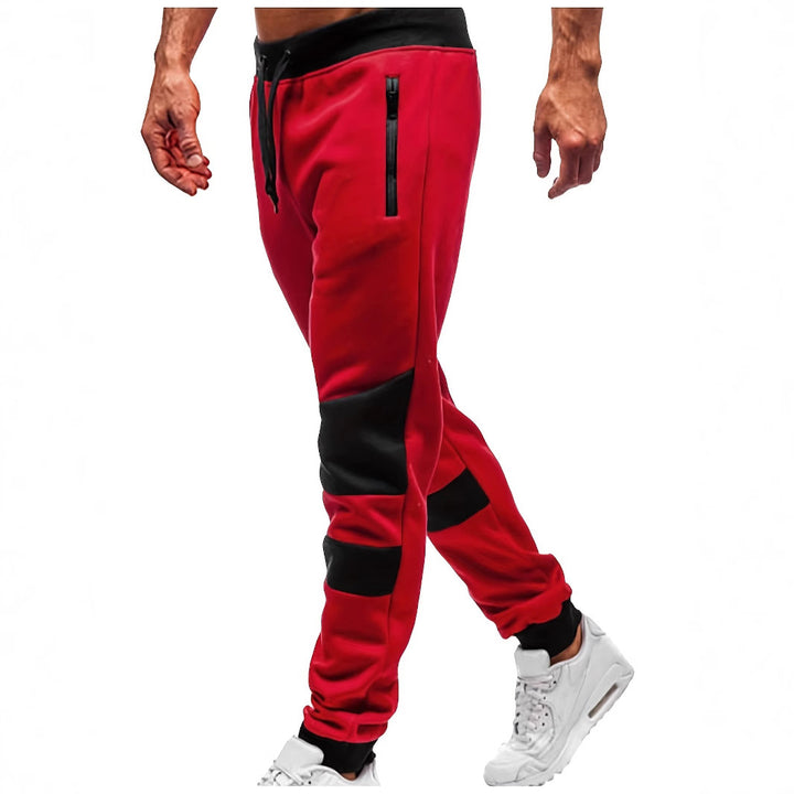 Herren stylische Freizeit-Jogginghose mit atmungsaktiven Einsätzen und praktischem Kordelzug Aliams