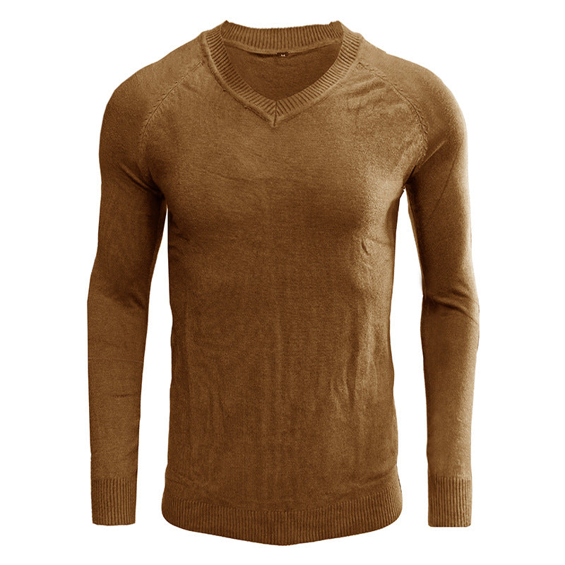 Herren eleganter V-Ausschnitt Pullover aus weichem Strick Aliams