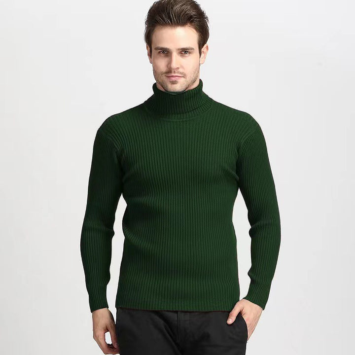 Herren Rollkragenpullover mit feiner Rippenstruktur und hohem Tragekomfort Aliams