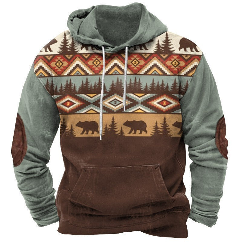 Herren Kapuzenpullover mit Western- und Cowboy-Design Aliams