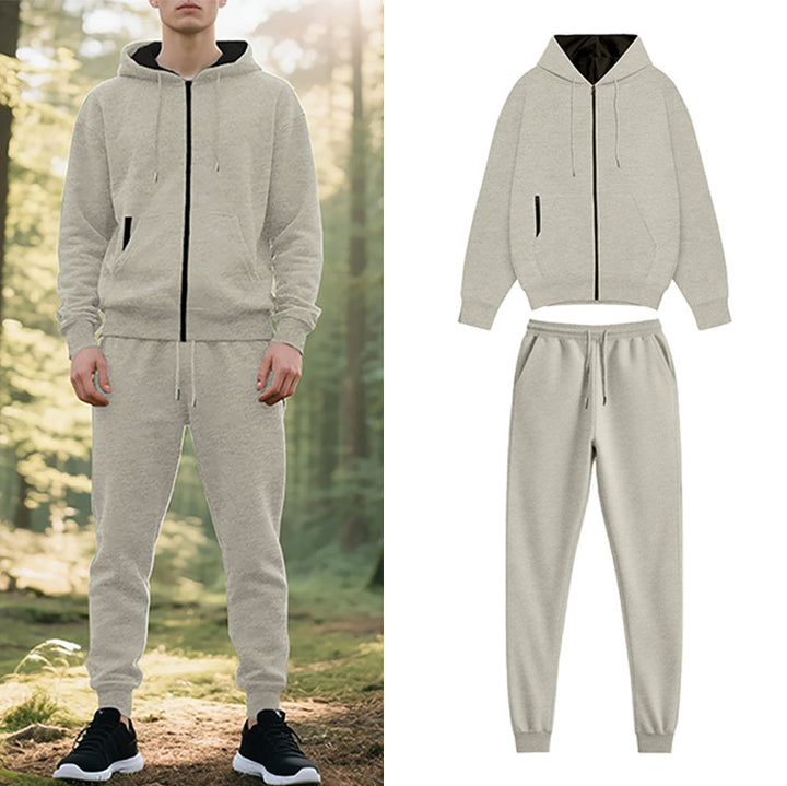Herren Freizeithoodie mit Jogginghose im lässigen Schnitt Aliams