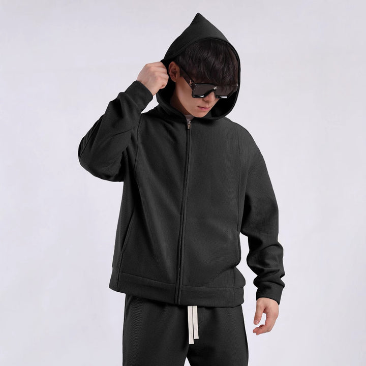 Herren Freizeitjacke mit strukturiertem Design und praktischen Taschen Aliams