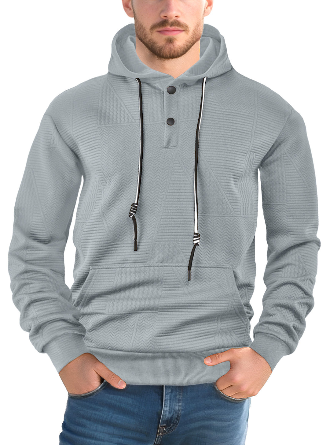 Herren Hoodie mit strukturiertem Design Aliams