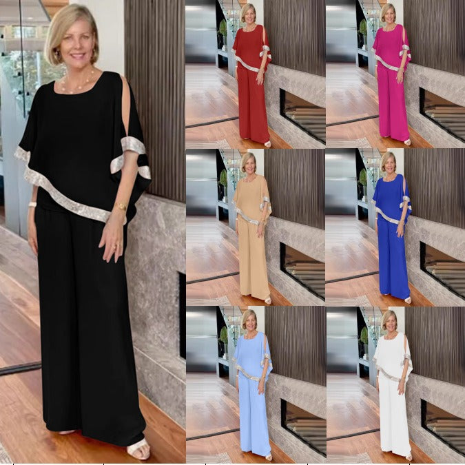 Damen Elegant geschnittenes Zweiteiliges Ensemble Aliams