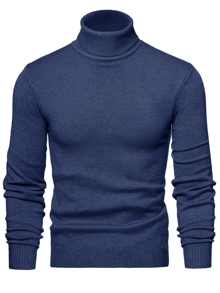 Herren Zeitloser Rollkragenpullover aus weicher Wolle Aliams