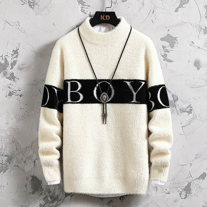 Damen Hochwertiger, kuscheliger Pullover mit Stehkragen Aliams