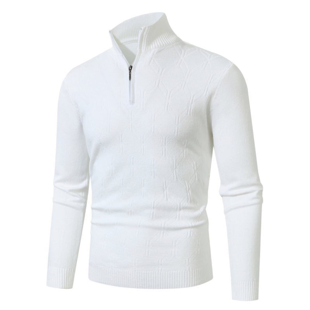 Herren Strickpullover mit modernem Strukturmuster Aliams