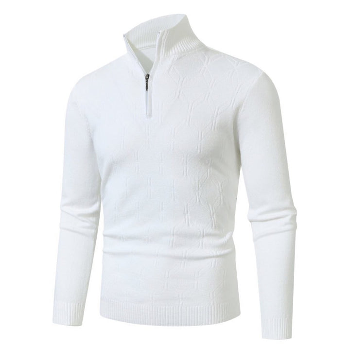 Herren Strickpullover mit modernem Strukturmuster Aliams