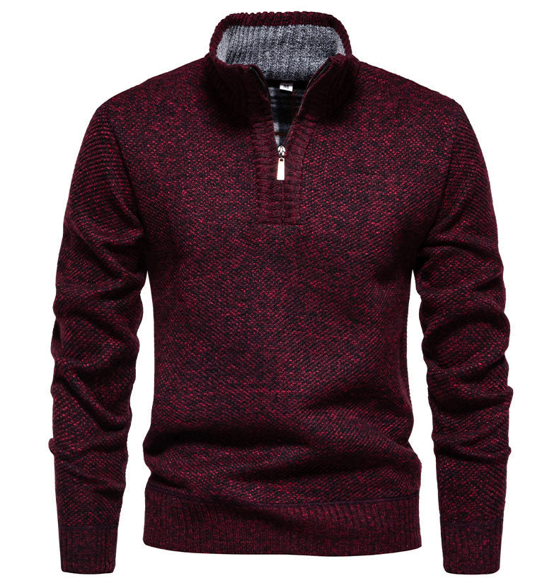 Herren Zip-Pullover mit strukturiertem Design Aliams