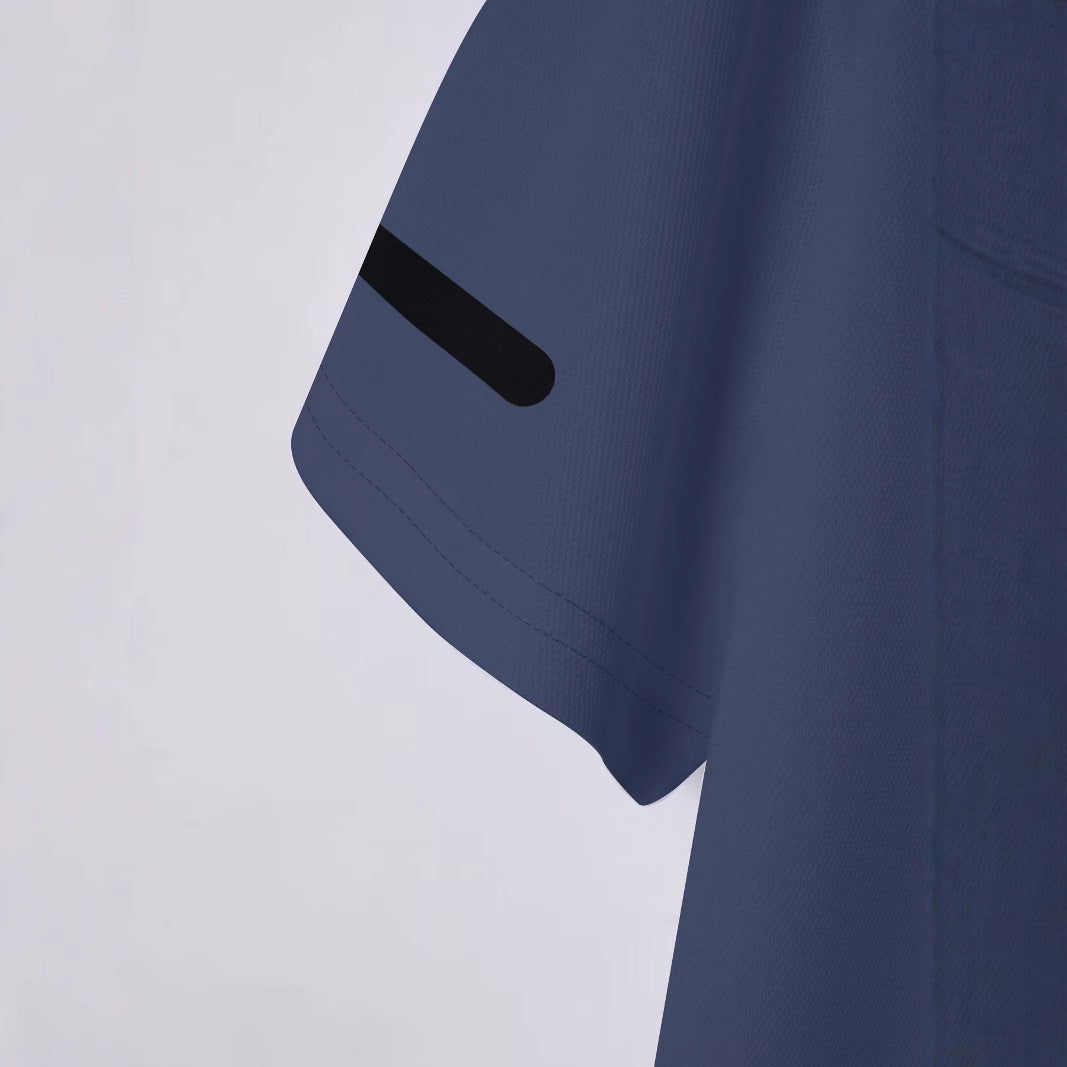 Herren Poloshirt mit modernem sportlichem Schnitt und dynamischen Akzentlinien Aliams