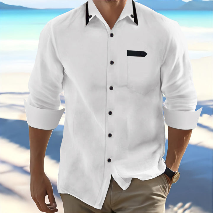 Herren Freizeit Button-Up Hemd Aliams