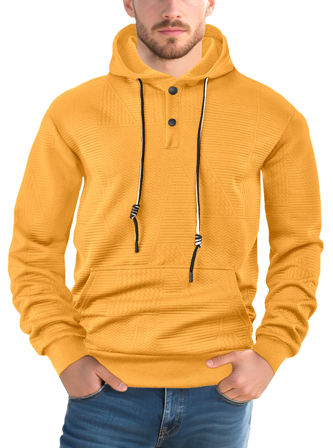 Herren Hoodie mit strukturiertem Design Aliams