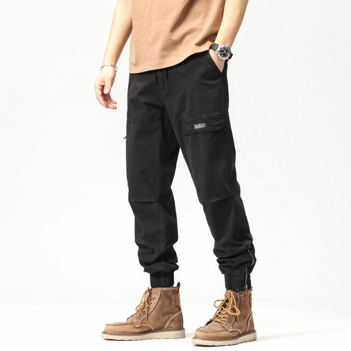 Herren Cargo-Hose mit elastischem Bund und praktischen Taschen Aliams