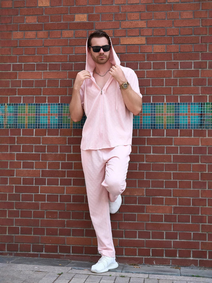 Herren Sportliches Kapuzen-Set mit atmungsaktivem Material und elastischem Bund Aliams