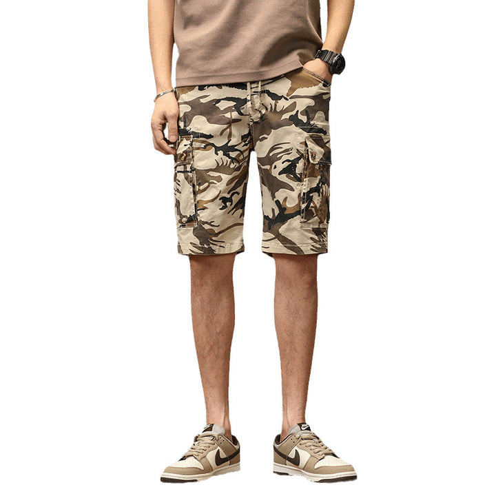 Herren Cargoshorts im lässigen Camouflage-Stil mit multifunktionalen Taschen Aliams