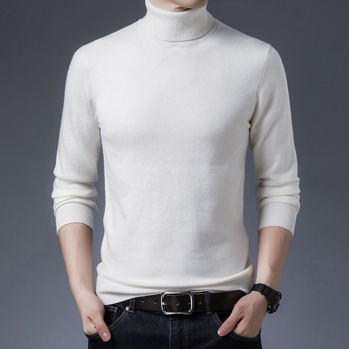 Herren Rollkragenpullover aus hochwertiger Wolle Aliams