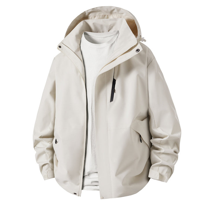 Herren technische Übergangsjacke mit verstellbarem Kapuzenrand Aliams