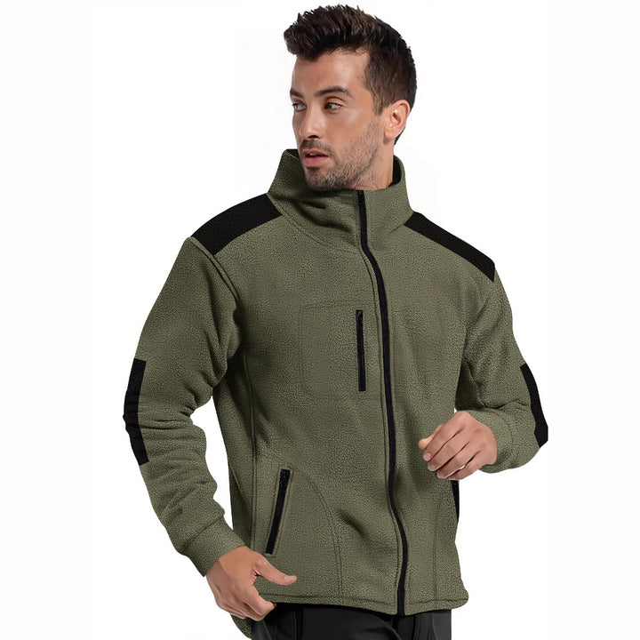 Herren Fleecejacke mit praktischen Reißverschlusstaschen Aliams