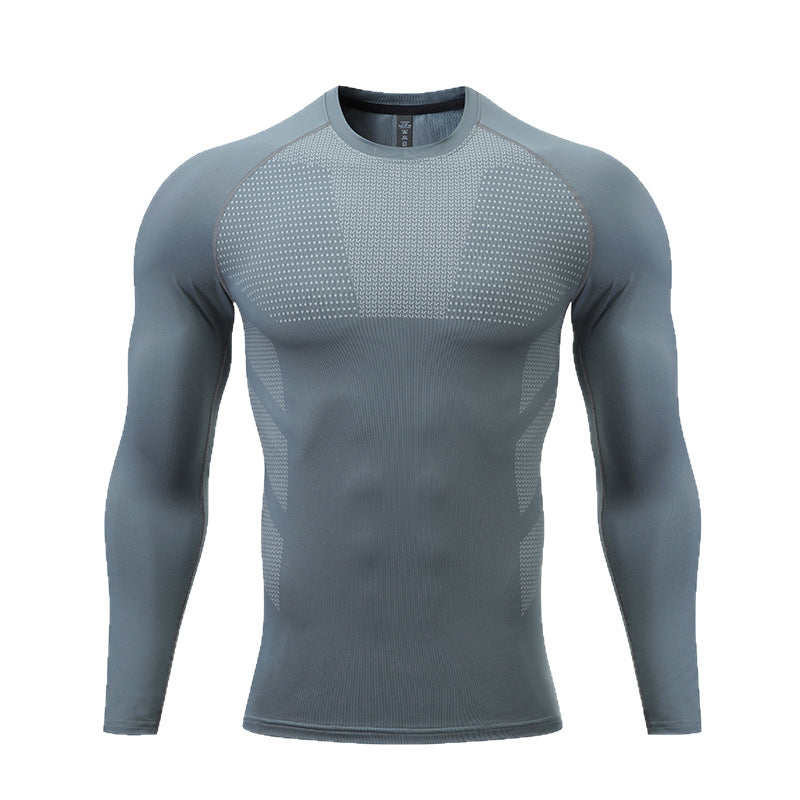 Herren Kompressions-Langarm-Sportshirt Aliams