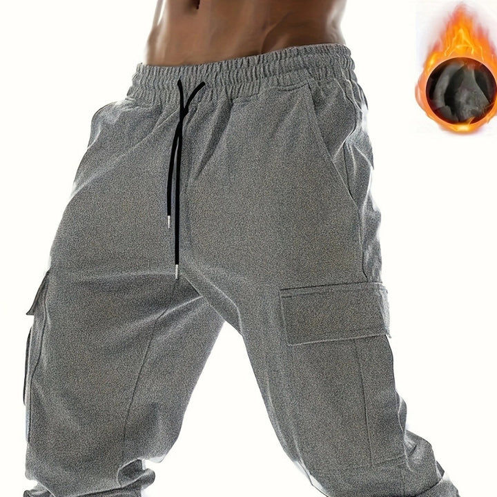 HerrenCargohose mit elastischem Bund und vielseitigen Taschen Aliams