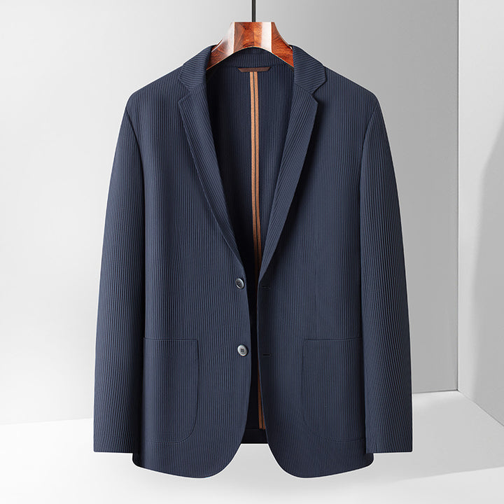 Herren elegante Blazerjacke mit feinen Streifen Aliams