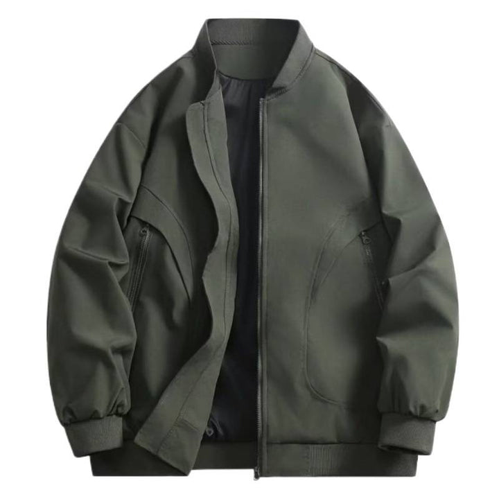 Unisex sportliche Steppjacke mit hochgeschloßener Kragen und praktischen Taschen Aliams