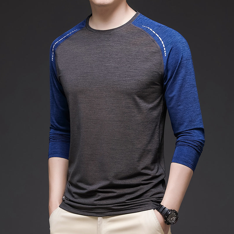 Herren Sportliches Langarm-T-Shirt mit ergonomischem Schnitt Aliams