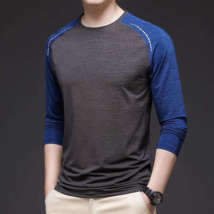 Herren Sportliches Langarm-T-Shirt mit ergonomischem Schnitt Aliams