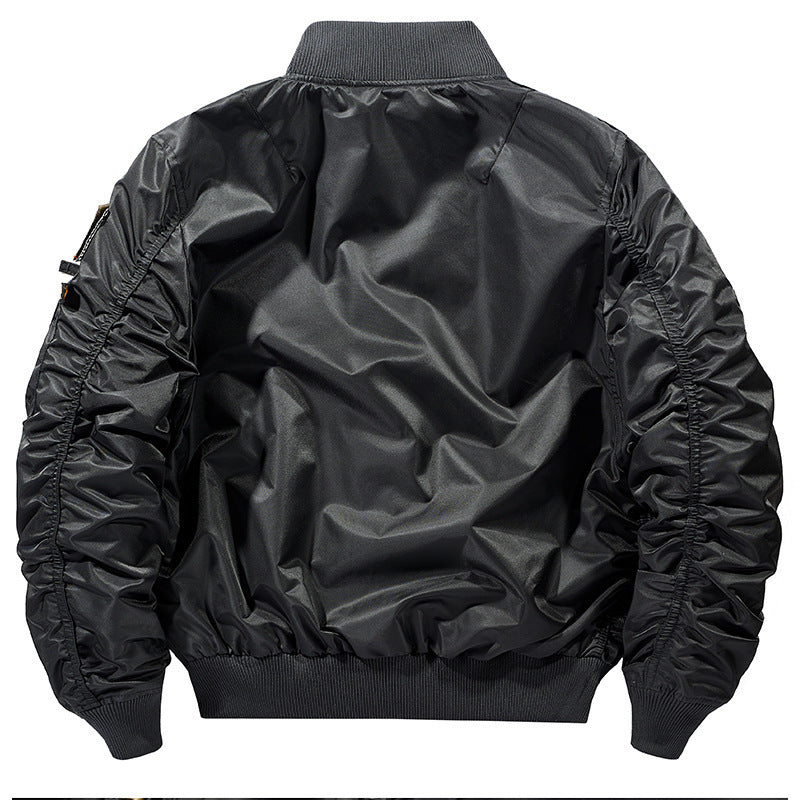 Herren stylische Bomberjacke mit vielseitigen Taschen Aliams