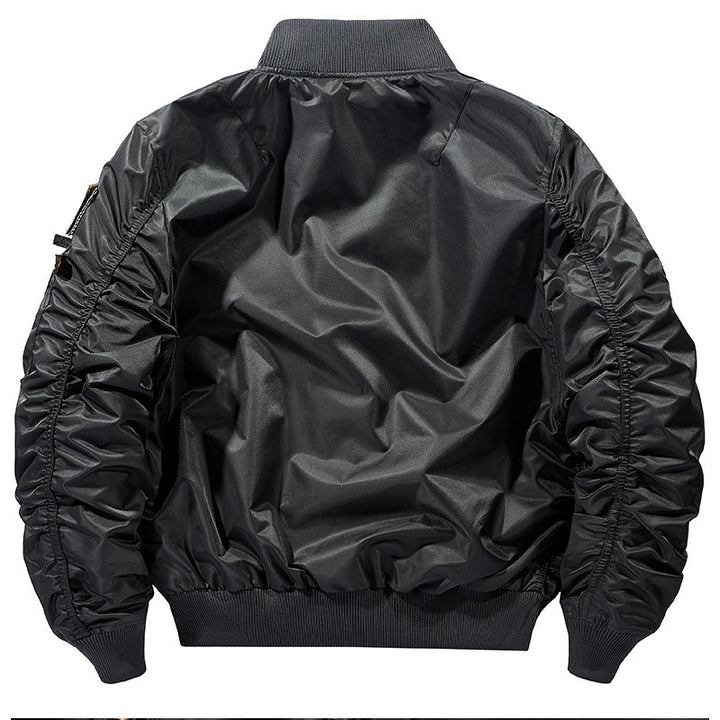 Herren stylische Bomberjacke mit vielseitigen Taschen Aliams